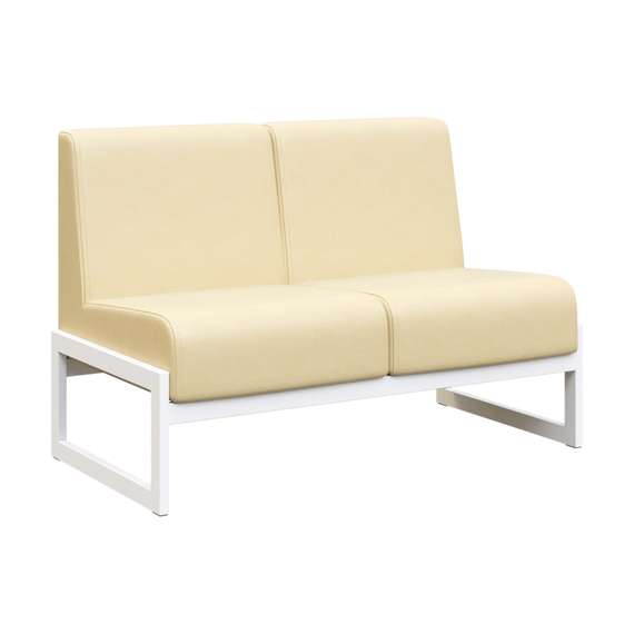 Module Диван двухместный MD.D2 Oregon 11/Металл Белый 1255*700*800