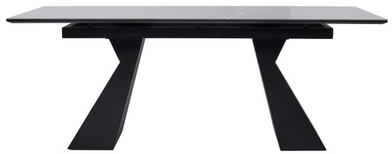 Стол БОГАРТ 200 TITANIUM BLACK PULIDO, керамика / Черный