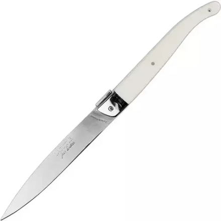 Нож для стейка сталь нерж.,пластик ,L=110/225,B=15мм слон.кость