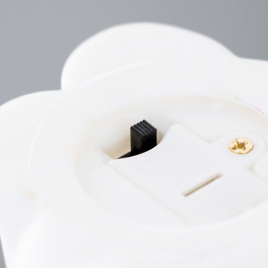 Новогодний ночник "Олененок с рожками" 1Вт белый 10,5*8*14 см.