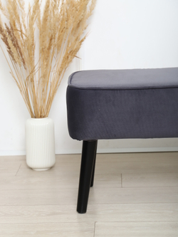 Пуф "Donatello"антивандальный велюр Grafit/венге