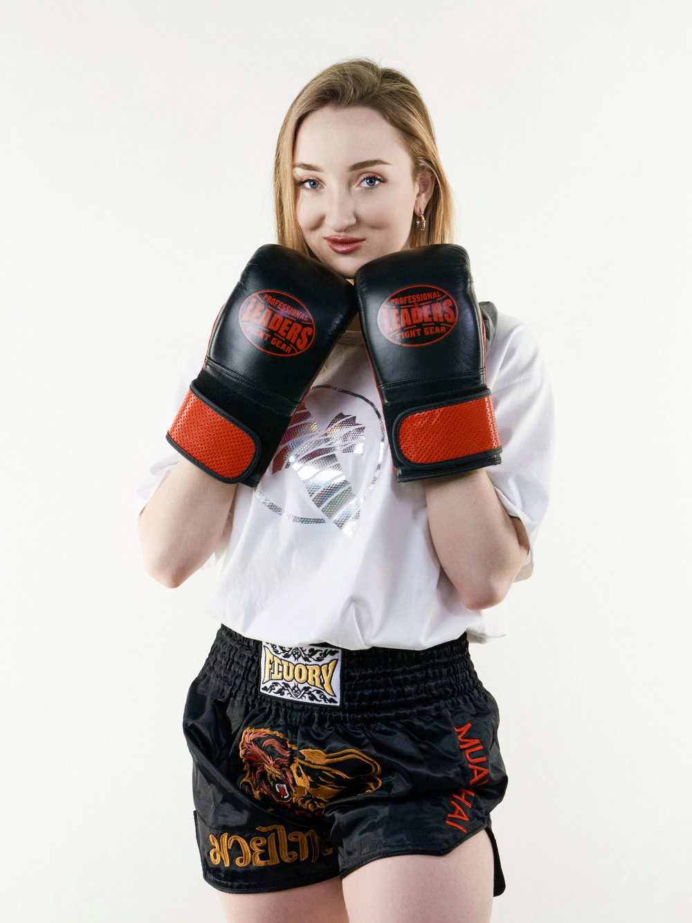 Перчатки снарядные Leaders  PRIME на липучке (черный/красный)