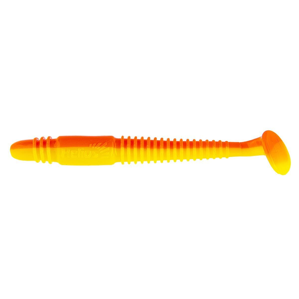 Виброхвост несъедоб. Minoga 3,75"/9.5 см Orange & Yellow 100шт. (HS-17-015-N) Helios