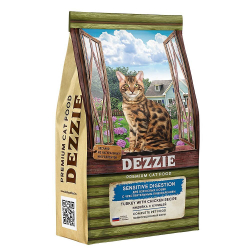 1DEZZIE Sensitive Digestion Cat Сухой корм для взрослых кошек с чувствительным пищеварением 10кг Инд