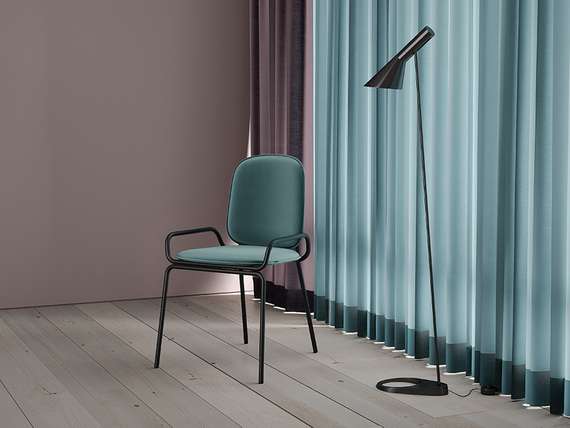 Стул Ror, Double Frame, зеленый велюр