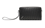 Balenciaga Grain Calfskin Toiletry Bag Men"s Black