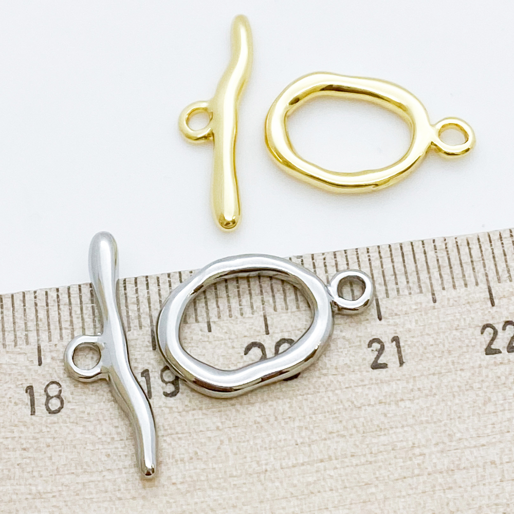 Замок-тоггл, цвет золото, размер 20*14 мм, цена за 1 шт