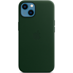 Кожаный чехол с поддержкой MagSafe Apple Leather Case для iPhone 13, Sequoia Green (Зеленая секвойя)
