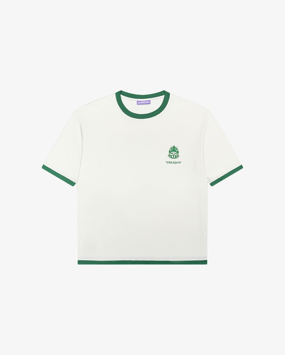 Футболка Ymkashix Hellcome logo бежевая