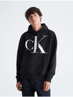 Худи Calvin Klein Monogram Logo Fleece Black