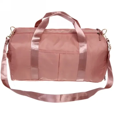 Сумка спортивная «Sport Today»,водонепроницаемый отдел + 2 кармана+отдел под обувь, цвет пудровый, 42*24*18 см
