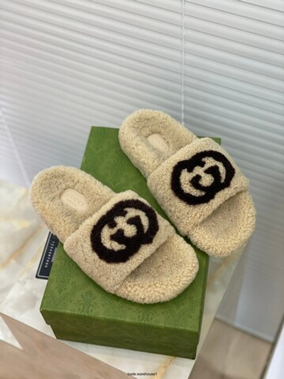 Gucci Wool Slide Sandal