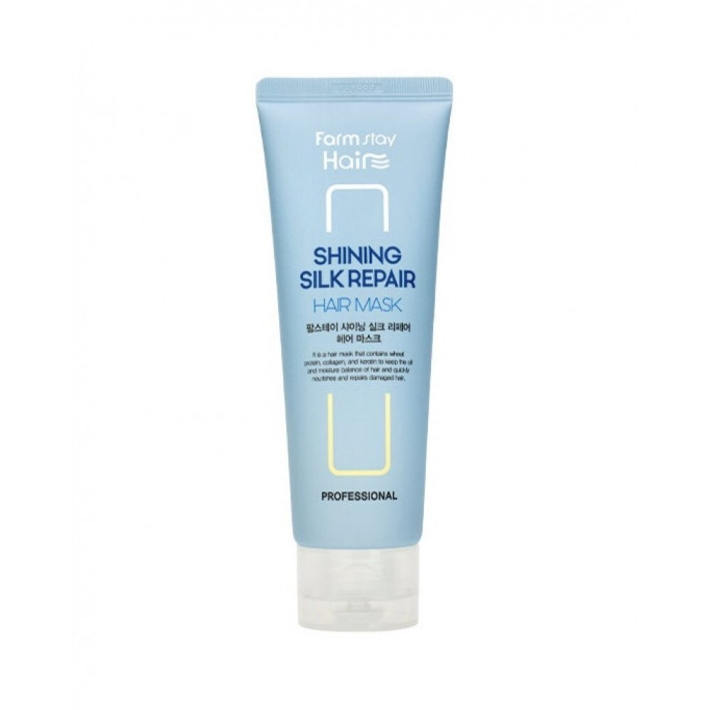 Восстанавливающая маска для сухих волос Farmstay Shining Silk Repair Hair Mask