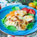 Хек с овощами и сыром Хек с овощами и сыром