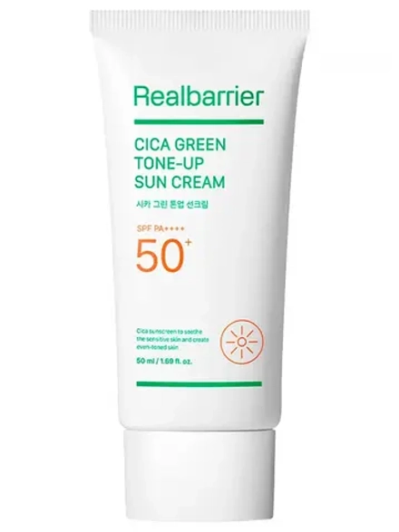 Real Barrier Успокаивающий солнцезащитный крем SPF50 Cica Green Tone-Up Sun Cream 50 мл