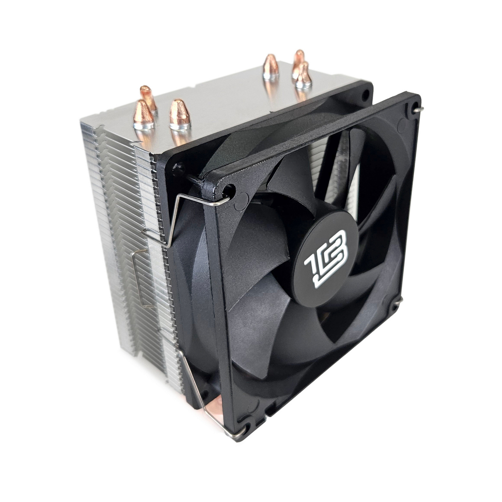 Кулер для CPU BaseTech 903SC, 1х92мм, 800-2400rpm, 4-pin, Al+Cu, серебристый-черный, 44CFM, 23дБ, 3-PIPE(прямой контакт), TDP 130Вт, INTEL 1700/1200/115x/2011, AMD AM5/AM4/AM3(+)/AM2(+)/FM2(+) (BT-903SC)