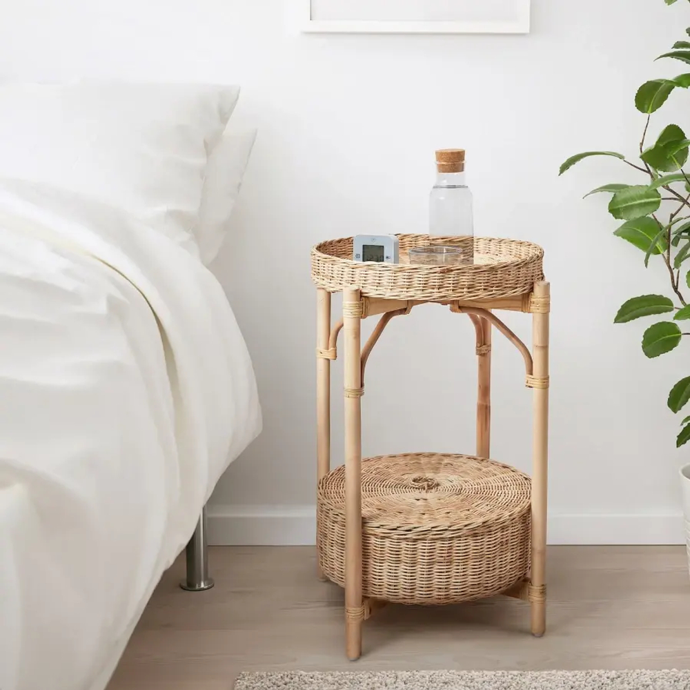 Тумбочка - IKEA TOLKNING/ТОЛКНИНГ ИКЕА, 70х52 см, светло-коричневый