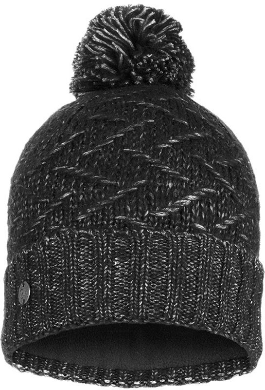 Шапка вязаная с флисом Buff Hat Knitted Polar Ebba Black Фото 1