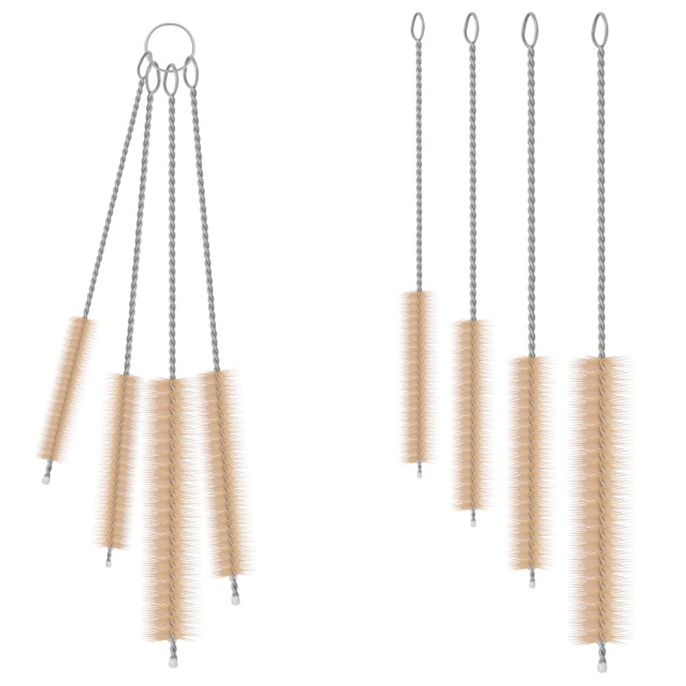 Набор ёршиков д/посуды Мультидом Мини 4шт 2,5см,7,5см,9см,10см металл/нейлон