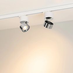 Светильник SP-PLURIO-TRACK-4TR-R77-9W Warm3000 (WH-CHR, 36 deg, 230V) (Arlight, IP20 Металл, 3 года) 038118