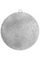 Шар из пенополистирола с блестками Искристый 20 см., серебро, ПромЕлка (SHI-200SILVER)