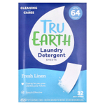 Tru Earth, салфетки для стирки, свежесть льна, 32 шт. Eco-Strips®
