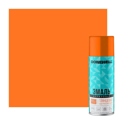 Эмаль DONEWELL универсальная акриловая RAL 2004 оранжевая глянцевая