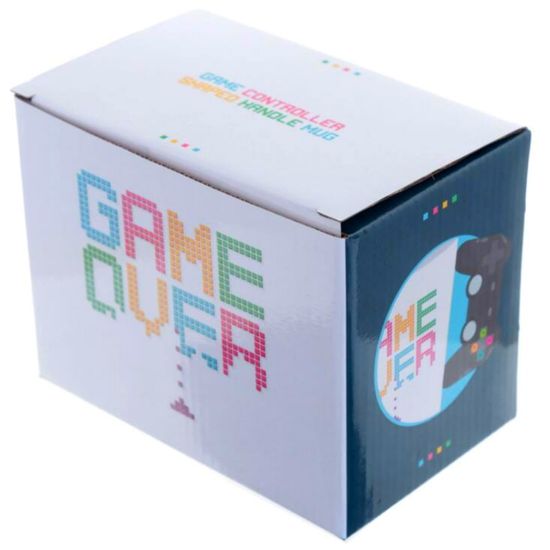 Кружка керамическая джойстик Game Over (белая), 400мл
