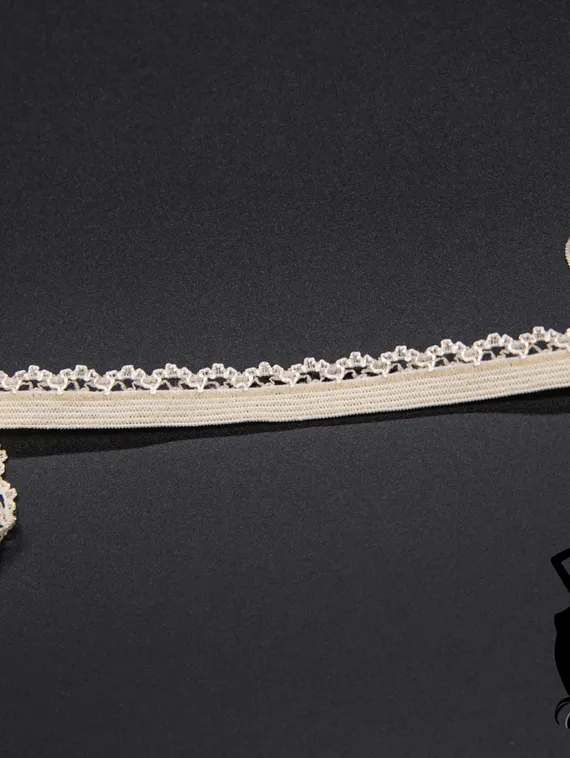 126 51 Резинка ажурная 11 мм Греция, телесный 126