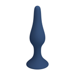 Синяя анальная пробка Slim Anal Plug S - 10,3 см. (Цвет: синий)