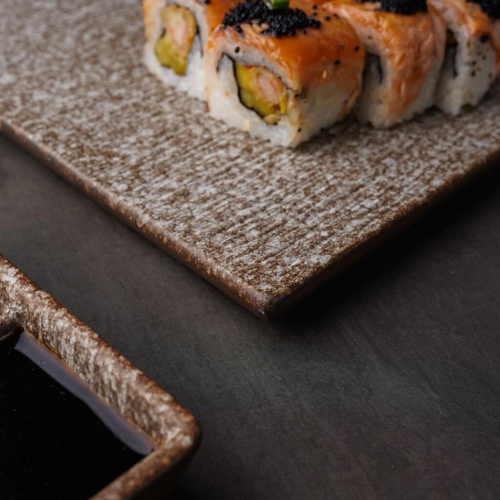 Блюдо прямоугольное 32*20 см h1,3 см Brown Untouched Taiga P.L. Proff Cuisine [1]