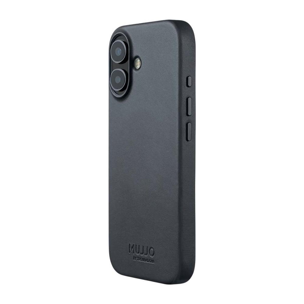 Кожаный чехол MagSafe Mujjo Full Leather Case для iPhone 17 Чехол из натуральной телячьей велюровой цельнозерновой кожи с мелкозернистой фактурой и вырезом для Контроллера камеры