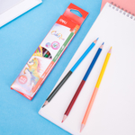 Карандаши цветные Deli "ColoRun", двухсторонние, 6 штук, 12 цветов, дерево, картон