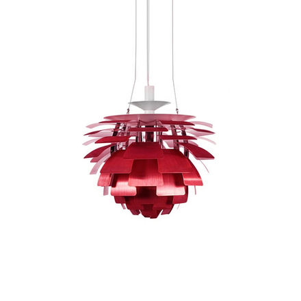 Pendant design lamp PH Artichok by Louis Poulse D48 (Red)