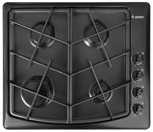 Поверхность варочная  Гефест СГ СН 1211 К21 (электроз.газ-конт.двойн реш.эмал черн)