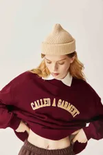 Толстовка Called a Garment College вишневая