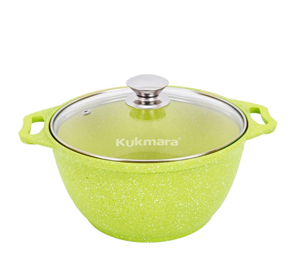 Кастрюля алюминиевая антипригарная 3 л Trendy style со стеклянной крышкой Lime Кастрюля алюминиевая антипригарная 3 л Trendy style со стеклянной крышкой Lime