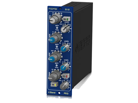 MIDAS PARAMETRIC EQUALISER 512 V2 - параметрический четырехполосный эквалайзер