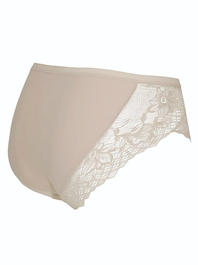 Трусики-слип со средней линией талии Charlize (Размер: S) (Цвет: молочный)