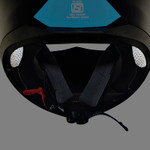 Шлем интеграл Royal Enfield, цвет - черно-синий, размер - XL (620 мм), арт. RRGHEP000544 (HESS22012GLOSS BLACK)