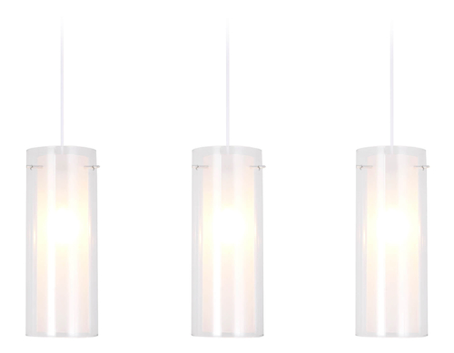 Подвесной светильник TR3675/3 CH/CL/FR хром/прозрачный/белый матовый E14/3 max 40W 640*110*900