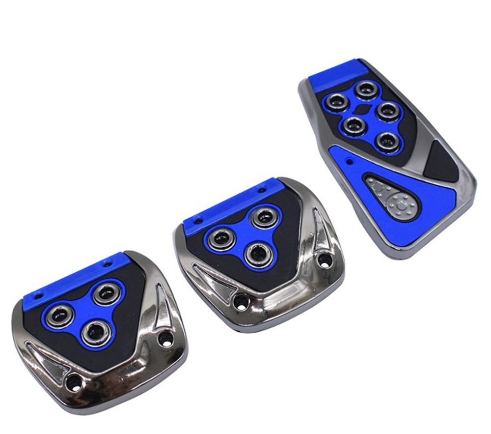 Накладки на педали NTS-AUTO 375 - Cиние PEDAL-CS-375-BLUE (кт 3шт)