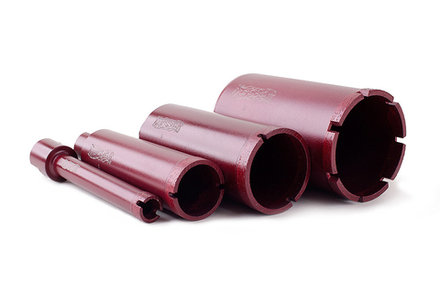 Сегментная алмазная коронка MESSER REDLINE по граниту диаметр 16 мм длина 100 мм