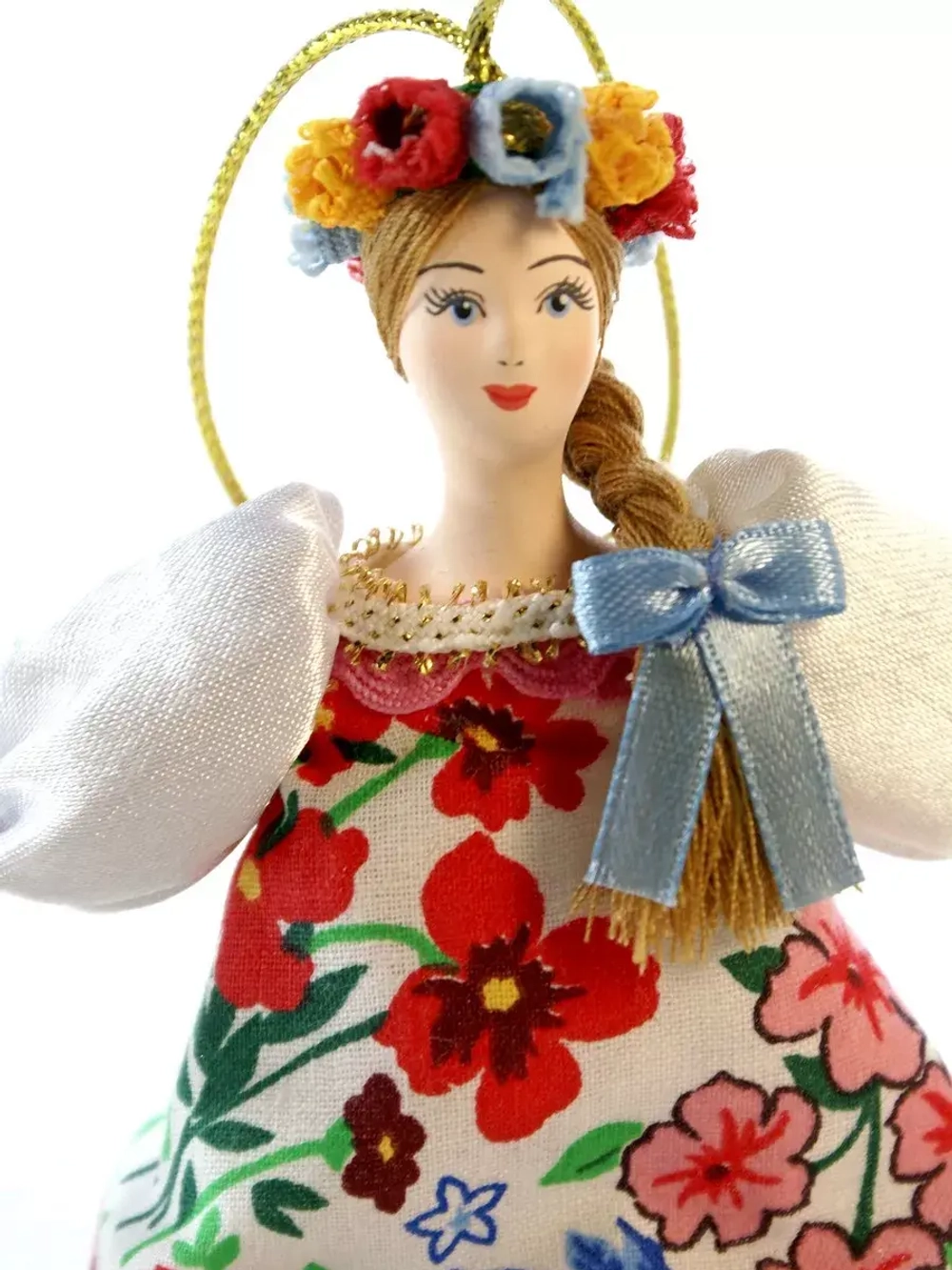 Кукла фарфоровая на елку