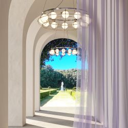 Подвесная люстра Maytoni Carcass MOD312PL-08GCH