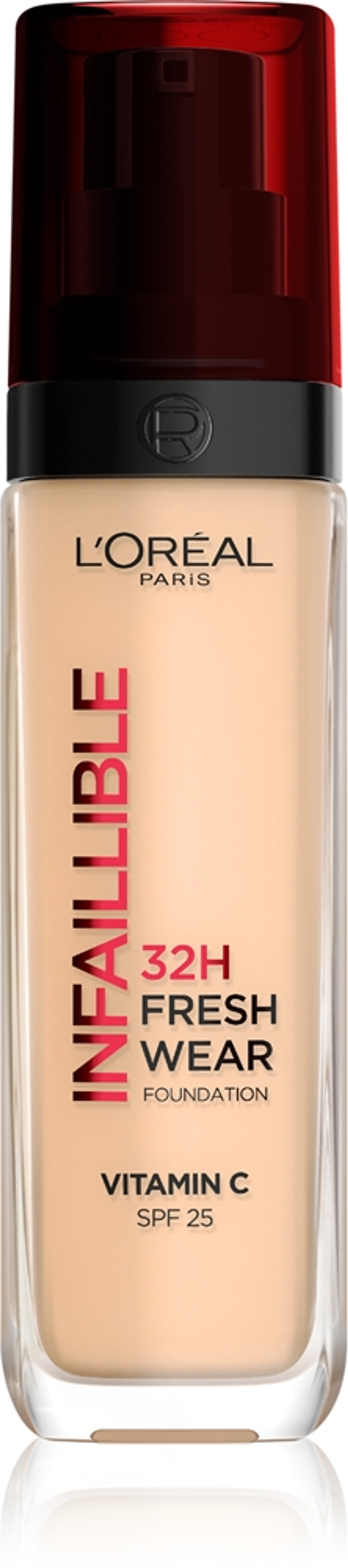 L’Oreal Paris Infaillible 32H Fresh Wear - Долговременное тонирование в жидкой основе оттенок 100 WARM DORE, 30 ml