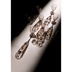 Набор бокалов из акрила Hollow для вина, 430 мл, серо-коричневый, 4 шт.