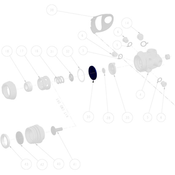 Диафрагма 1-ой ступени Mares 62, 52, 25, 15, 42 D31