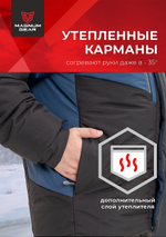 Костюм Magnum зимний Genesis -35°С 20/19 Синий / Чёрный MFW1-GNS-1BLUG -