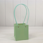 Пакет подарочный 15х13х13 Ваза для цветов (Зеленый)